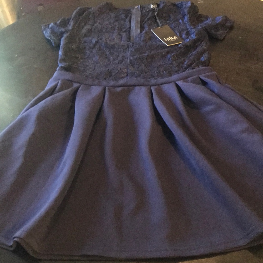 NWT Dark Navy US 10-12 / UK16 Iska London Dress 👗